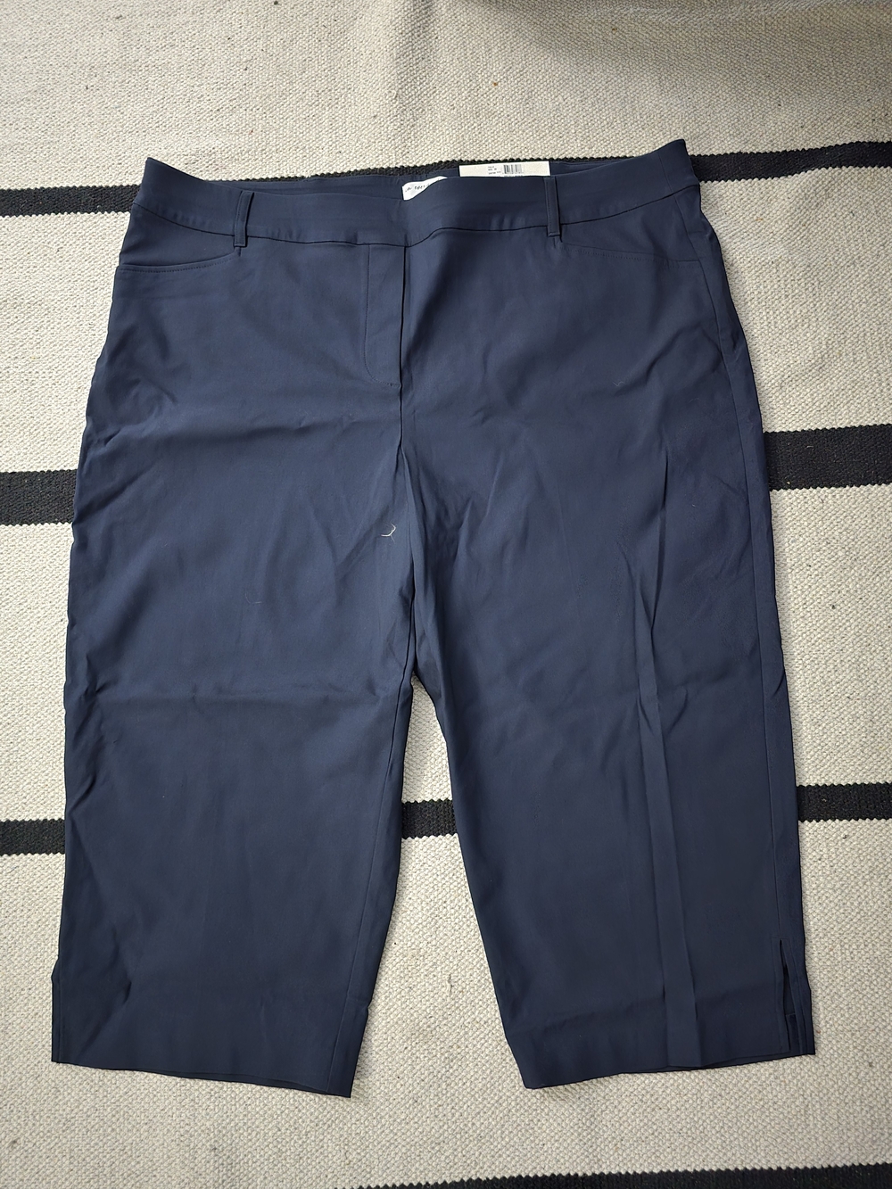 Women's Navy Stretch Dress Shorts